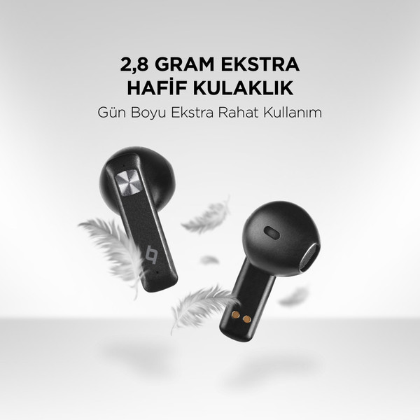Ttec AirBeat UltraSlim Gerçek Kablosuz TWS Uzay Grisi Bluetooth Kulaklık 6