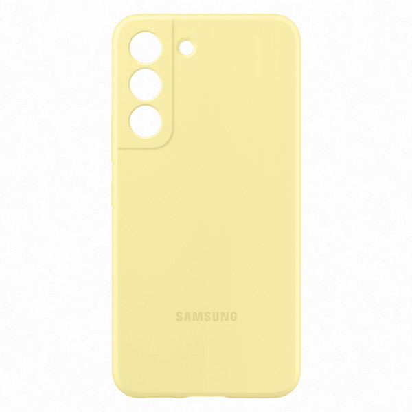 Samsung Galaxy S22 Silicone Telefon Kılıfı Metil Sarısı