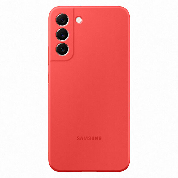 Samsung Galaxy S22 Plus Silicone Telefon Kılıfı Bordo