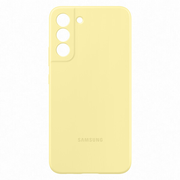 Samsung Galaxy S22 Plus Silicone Telefon Kılıfı Metil Sarısı 3