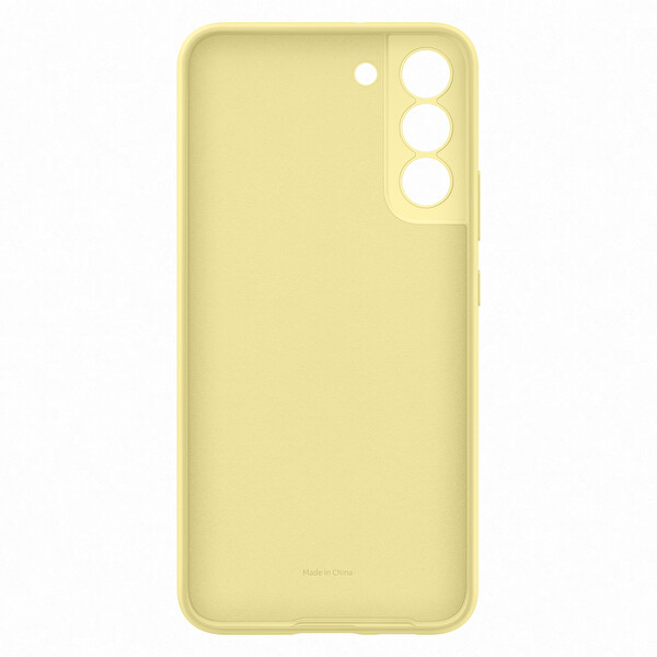 Samsung Galaxy S22 Plus Silicone Telefon Kılıfı Metil Sarısı