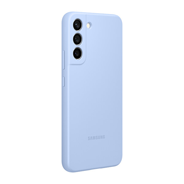 Samsung Galaxy S22 Plus Silicone Telefon Kılıfı Artik Mavi