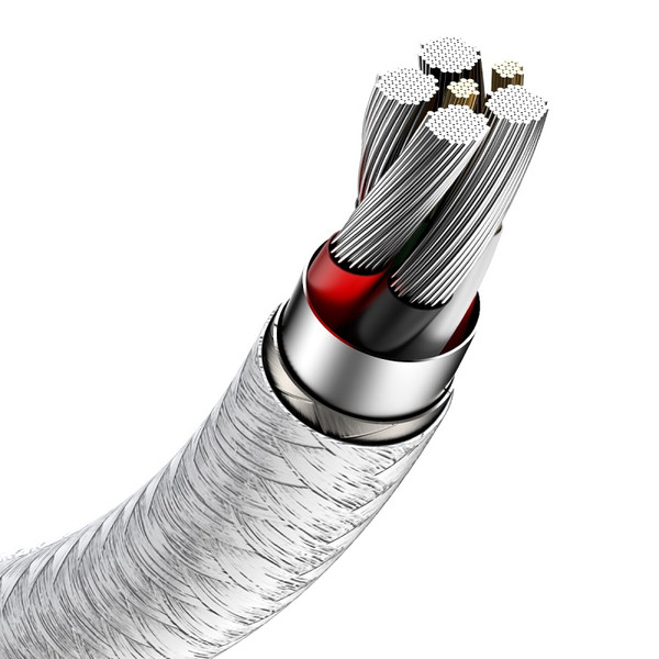 Baseus Cafule Metal Serisi Beyaz 40W Type C Kablo 1M
