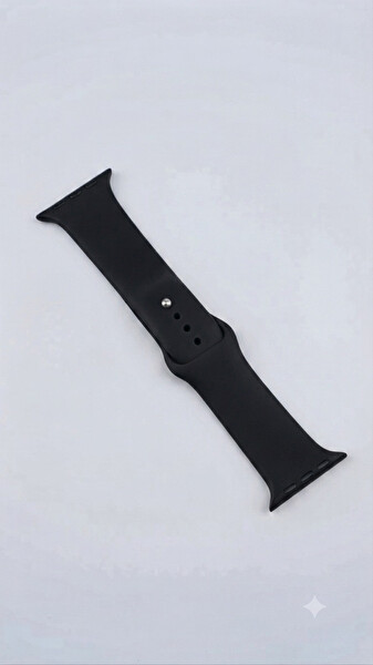 Preo Watch Band 38-40-41mm Uyumlu Silikon Akıılı Saat Kayışı Siyah