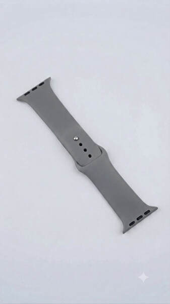 Preo Watch Band 38-40-41mm Uyumlu Silikon Akıılı Saat Kayışı Gri