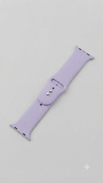 Preo Watch Band 38-40-41mm Uyumlu Silikon Akıılı Saat Kayışı Lila