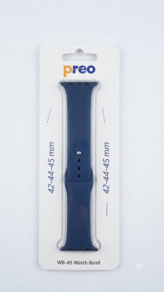 Preo Watch Band 38-40-41mm Uyumlu Silikon Akıılı Saat Kayışı Lacivert