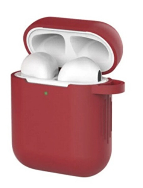 Preo Airpods Seri 1/2 Uyumlu Taşıma/Koruma Kılıfı Kırmızı