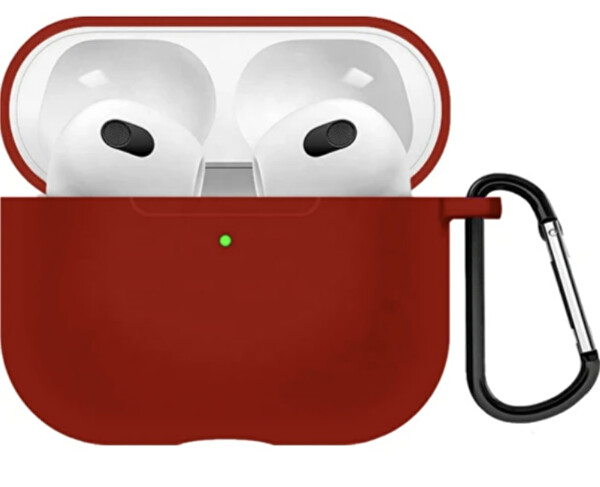 Preo Airpods Seri 3 Uyumlu Taşıma/Koruma Kılıfı Kırmızı