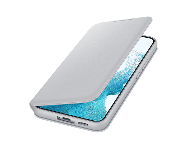 Samsung Galaxy S22 Plus Smart LED View Açık Gri Kılıf