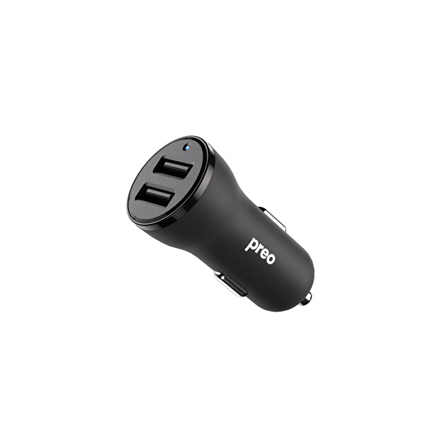 Preo 12W 2X USB-A Araç Şarjı