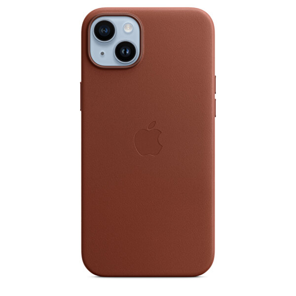 Apple iPhone 14 Plus Uyumlu Magsafe Özellikli Deri Kılıf Toprak Kırmızısı Telefon Kılıfı MPPD3ZM/A