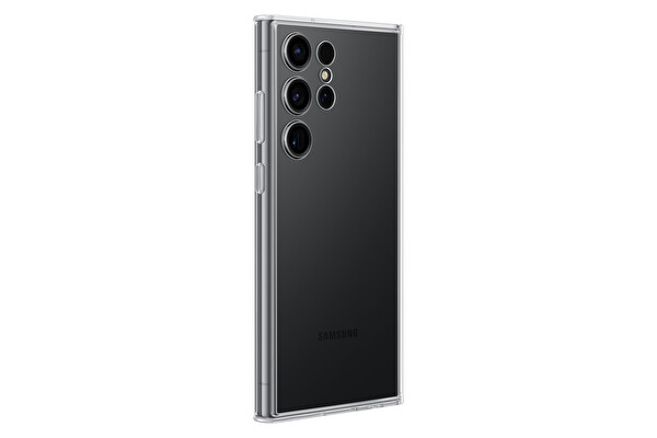 Samsung Galaxy S23 Ultra Çerçeveli Kart Yuvalı Siyah Kılıf
