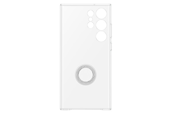 Samsung Galaxy S23 Ultra Standlı Halkalı Şeffaf Kılıf