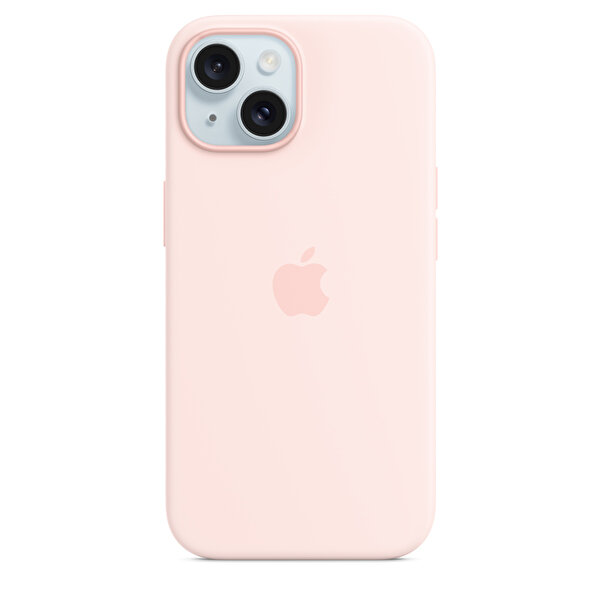Apple Apple Mt0u3zm/A İPhone 15 Magsafe Özellikli Uçuk Pembe Silikon Kılıf