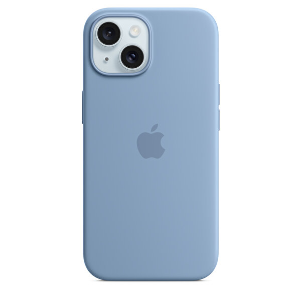 Apple Apple Mt0y3zm/A İPhone 15 Magsafe Özellikli Buz Mavisi Silikon Kılıf