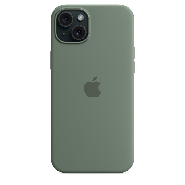 Apple Mt183zm A İPhone 15 Plus Magsafe Özellikli Selvi Silikon Kılıf 4