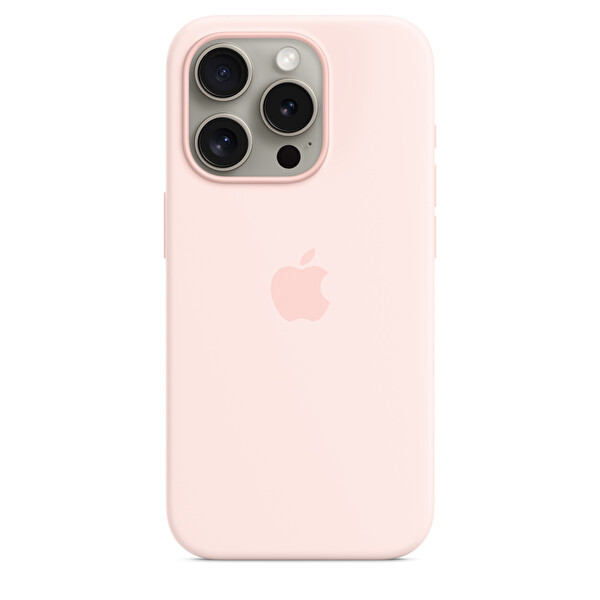 Apple Mt1f3zm A Iphone 15 Pro Magsafe Özellikli Uçuk Pembe Silikon Kılıf