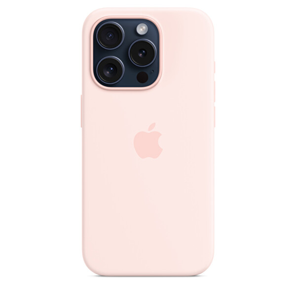 Apple Mt1f3zm A Iphone 15 Pro Magsafe Özellikli Uçuk Pembe Silikon Kılıf 2