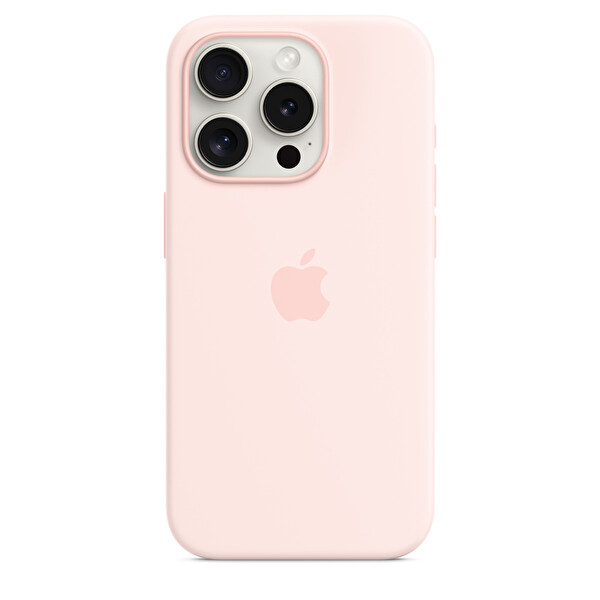 Apple Mt1f3zm A Iphone 15 Pro Magsafe Özellikli Uçuk Pembe Silikon Kılıf 3