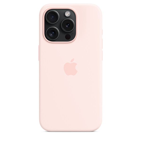Apple Mt1f3zm A Iphone 15 Pro Magsafe Özellikli Uçuk Pembe Silikon Kılıf 4