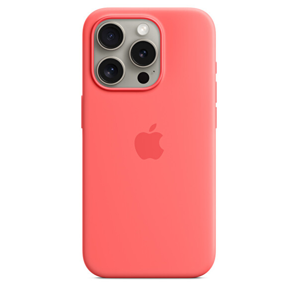 Apple Mt1g3zm A iPhone 15 Pro Magsafe Özellikli Guava Silikon Kılıf