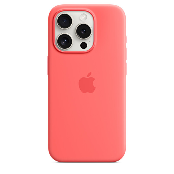Apple Mt1g3zm A iPhone 15 Pro Magsafe Özellikli Guava Silikon Kılıf 3