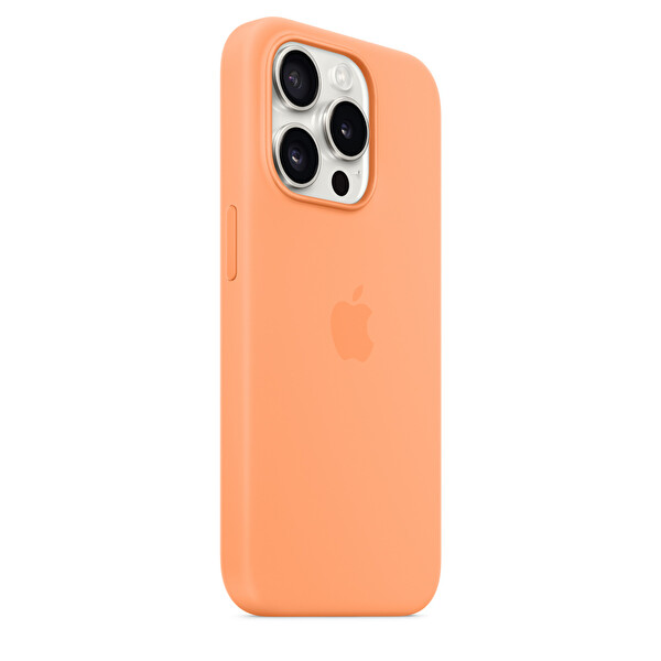 Apple Mt1h3zm A iPhone 15 Pro Magsafe Özellikli Turuncu Sorbe Silikon Kılıf 5