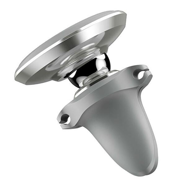 Baseus Magnetic Air Vent Oversaes Mıknatıslı Ve Kablo Tutuculu Araç İçi Gri Telefon Tutucu
