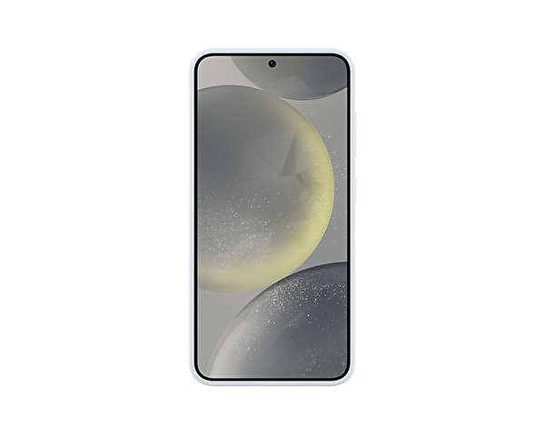 Samsung Galaxy S24 Kordonlu & Standlı Buz Mavisi Silikon Kılıf