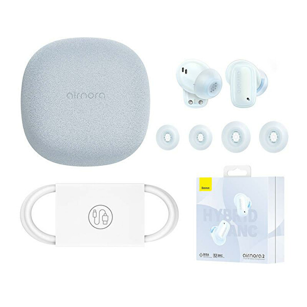Baseus Air Nora 2 True Wireless Galaxy Mavi Bluetooth Kulaklık