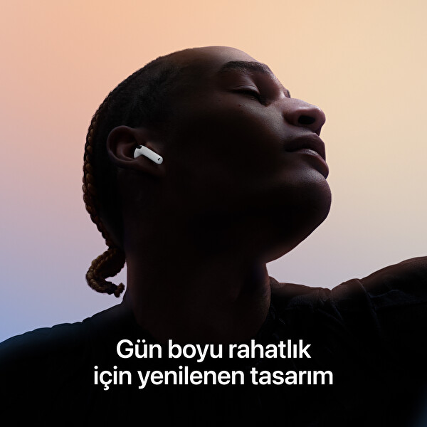 Apple Airpods MXP93TU/A 4. Nesil Aktif Gürültü Engelleme Özellikli Bluetooth Kulak İçi Kulaklık Ve Şarj Kutusu