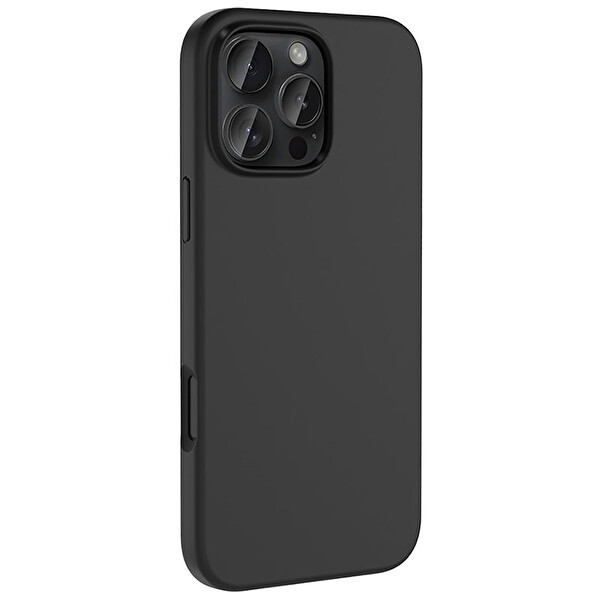 Zore Kivi Magsafe iPhone 16 Pro Max Siyah Silikon Kapak 2