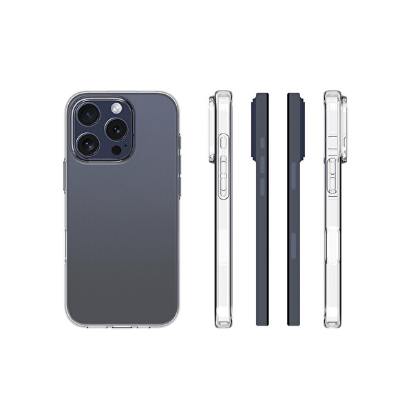 IP 16 Pro Şeffaf Silikon Kapak