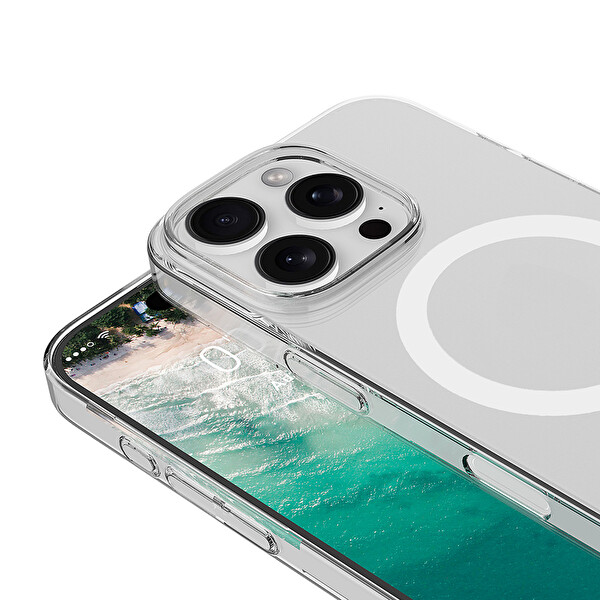 Zore Porto IP 16 Pro Max Şeffaf Silikon Kapak 3