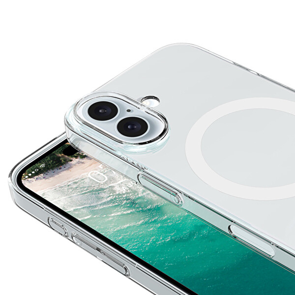 Zore Porto IP 16 Plus Şeffaf Silikon Kapak 2