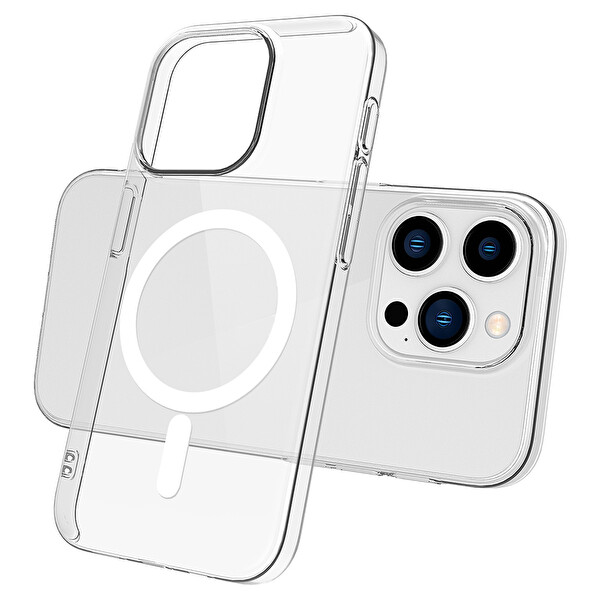 Zore Porto İp 15 Pro Şeffaf Silikon Kapak 3