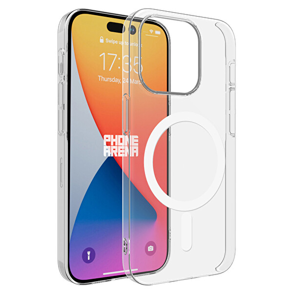 Zore Porto IP 15 Pro Max Şeffaf Silikon Kapak