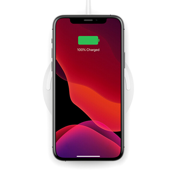 Belkin 10W Hızlı Kablosuz Şarj Cihazı-Beyaz (OUTLET)