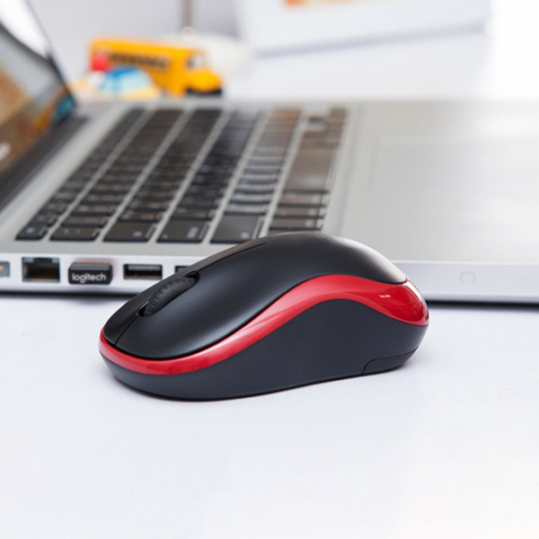 LOGITECH M185 KABLOSUZ MOUSE KIRMIZI (OUTLET)