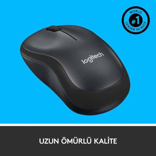 LOGITECH M220 KABLOSUZ SILENT MOUSE SIYA (OUTLET)