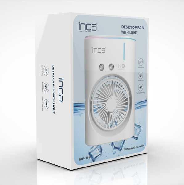 INCA IMF-10B 2400 MAH TANKLI TAŞINABILIR RENKLI MASAÜSTÜ FAN (OUTLET)