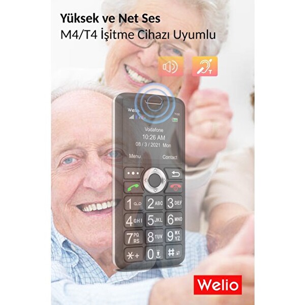Welio WKey T100 Tuşlu Kamerasız Cep Telefonu