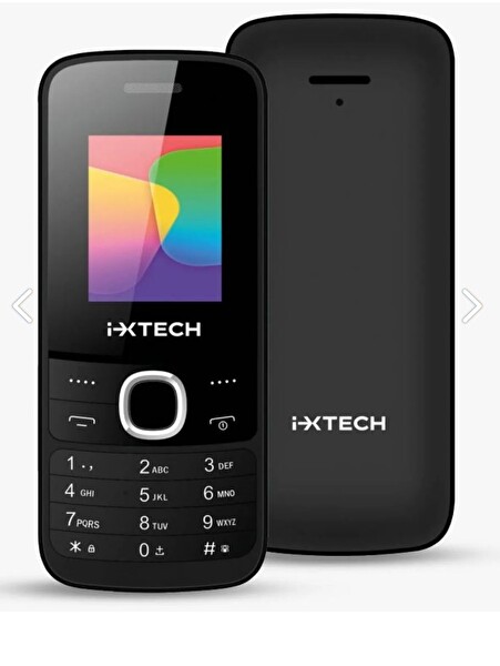 İxtech IX-030 Çift Sim Kartlı Dijital Siyah Tuşlu Cep Telefonu