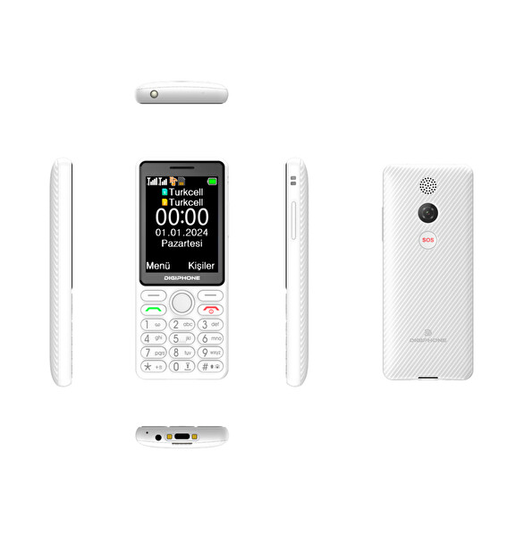 Digiphone S600 Plus Beyaz Tuşlu Cep Telefonu (Digiphone Garantili)