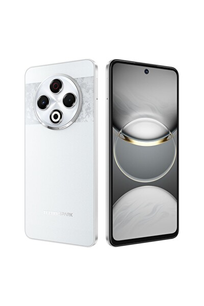 Tecno Spark 30 KL6 8 GB RAM 128 GB Astral Buz Beyaz Cep Telefonu (Tecno Türkiye Garantili)