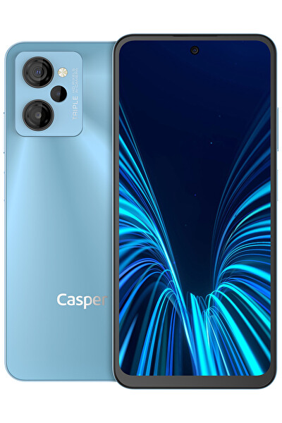 Casper Via M45 126GB 6GB+6GB VRAM Android Cep Telefonu Gökyüzü Mavisi (2 Yıl Türkiye Garantili)