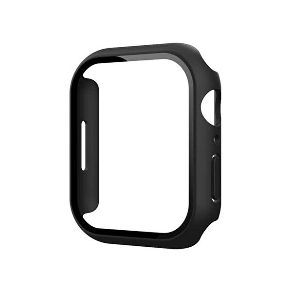 Gpack Apple Watch 7 41MM Full Glue Gard Renkli Siyah Ekran Koruyucu VZ9351