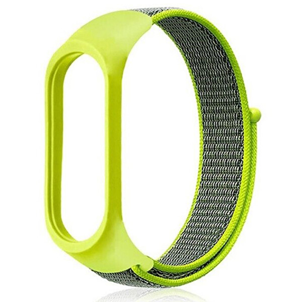 Xiaomi Mi Band 6 Cırtcırt Kumaş Velcro Yeşil Kordon