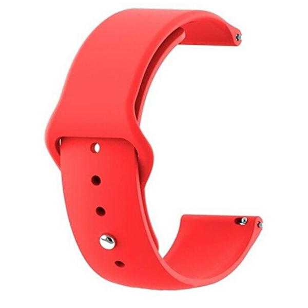 Realme Watch S Pro Mat Düz Renkli Silikon Kırmızı Kordon